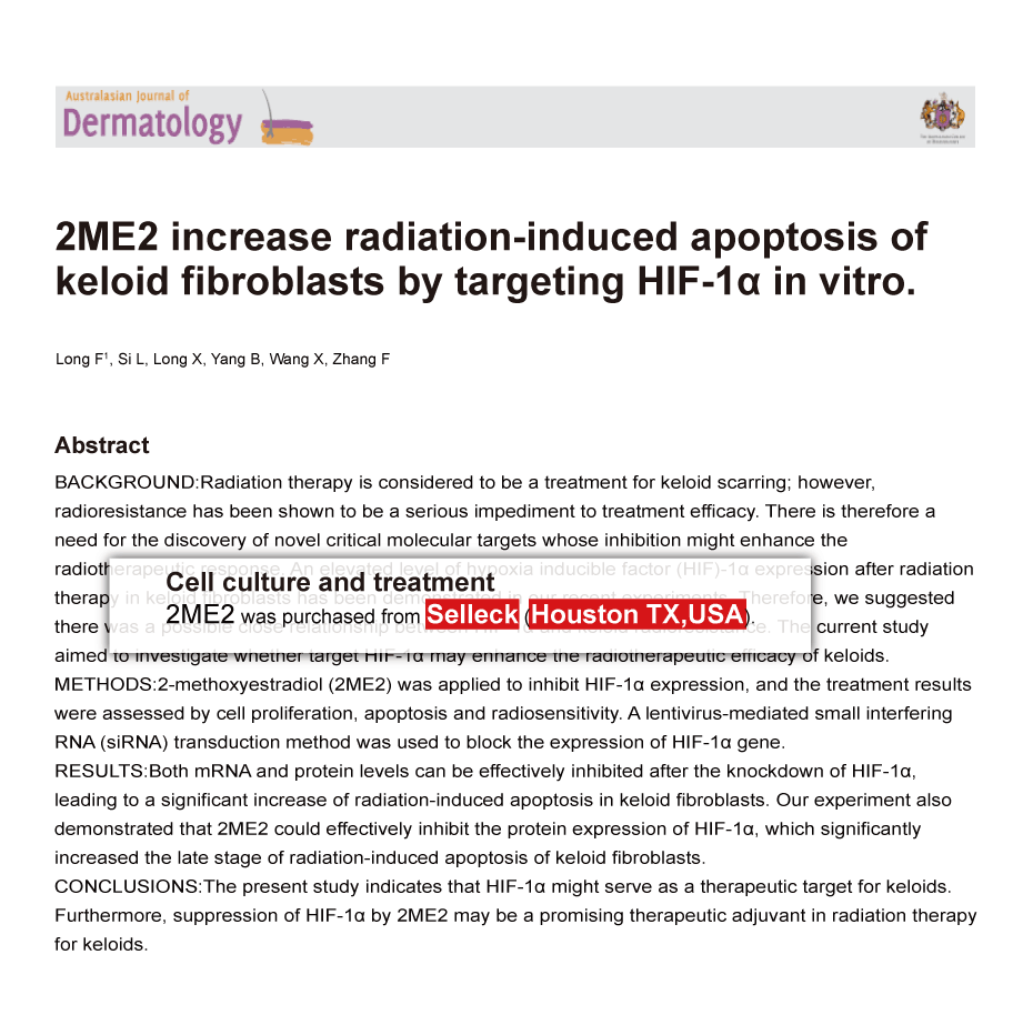 Trametinib was purchased from Selleck Chemicals