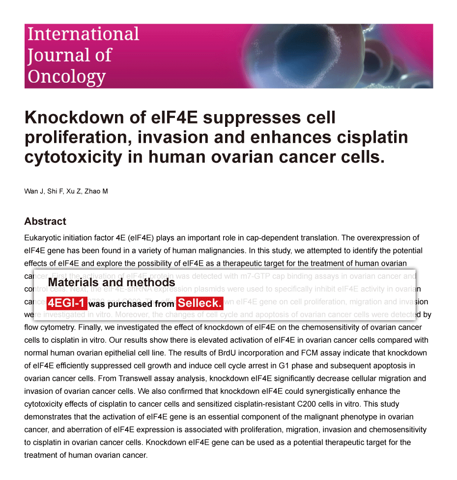 Trametinib was purchased from Selleck Chemicals