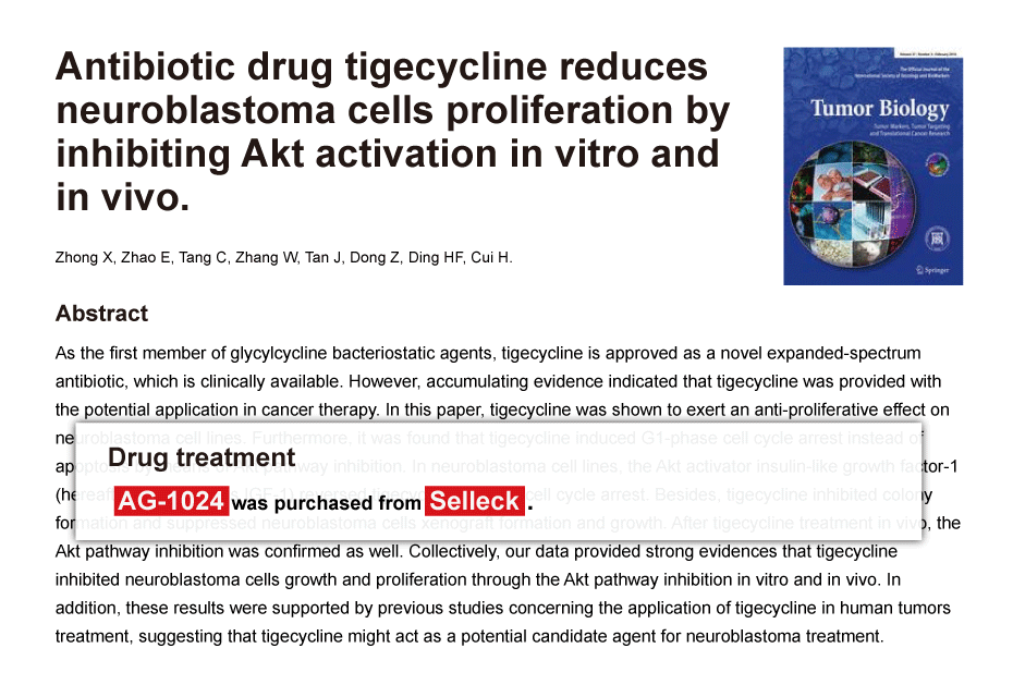 Trametinib was purchased from Selleck Chemicals