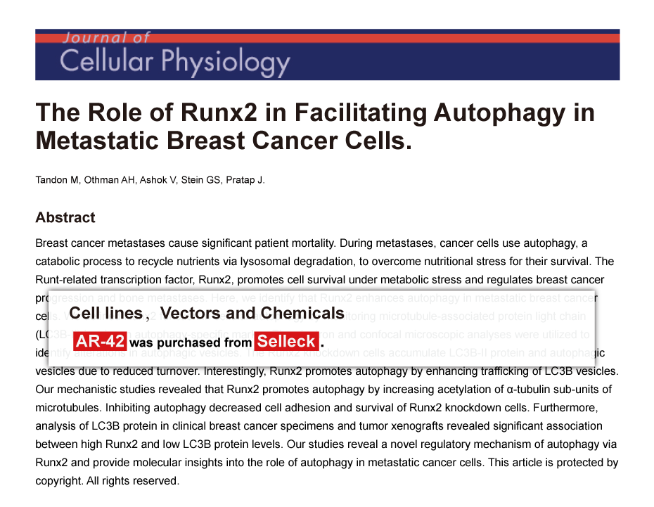 Trametinib was purchased from Selleck Chemicals