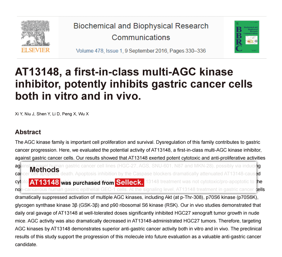 Trametinib was purchased from Selleck Chemicals