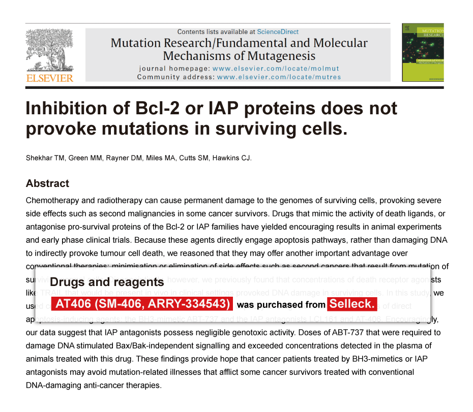 Trametinib was purchased from Selleck Chemicals