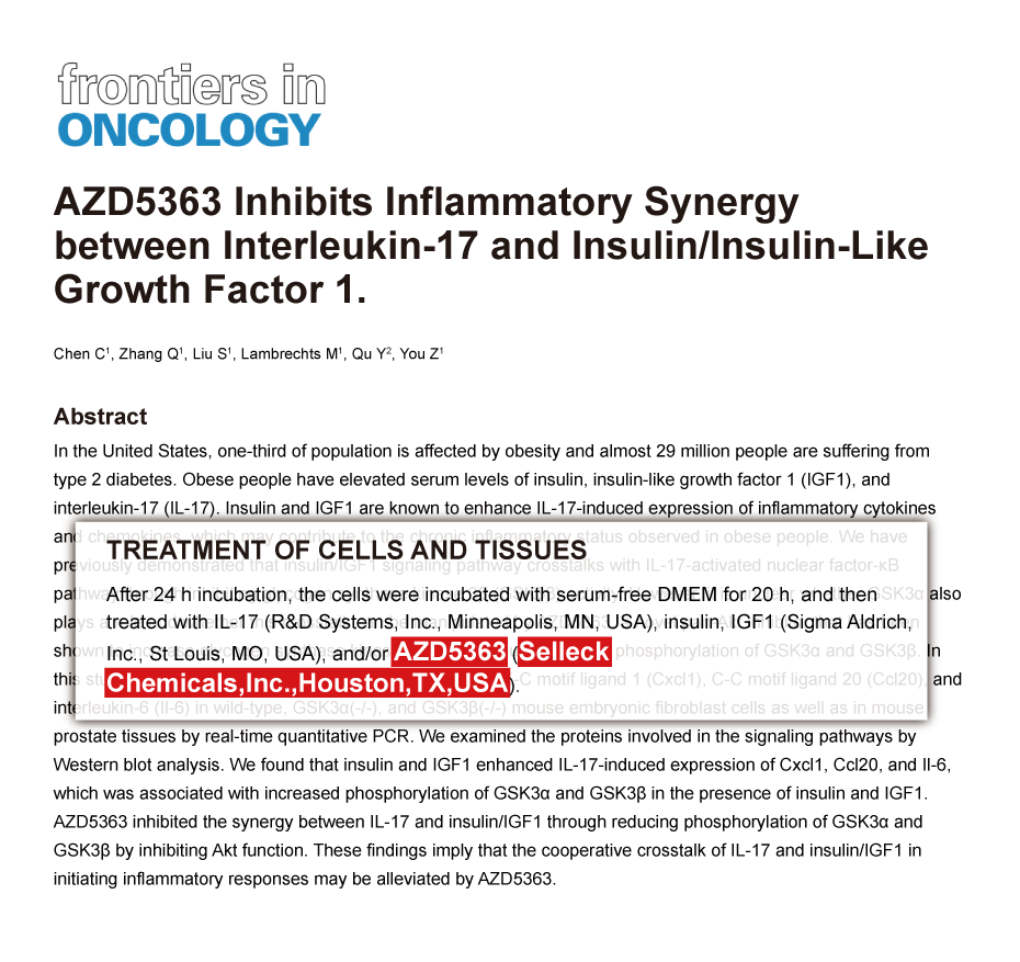 Trametinib was purchased from Selleck Chemicals