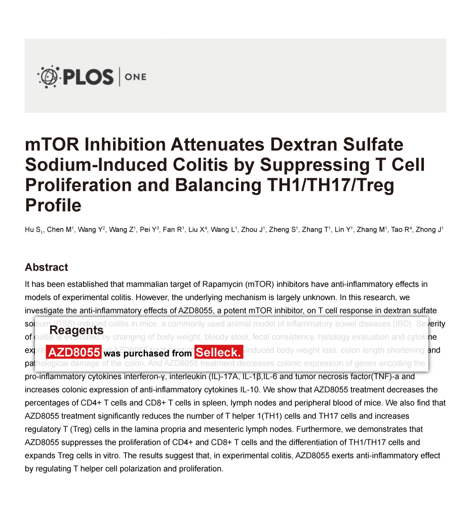 Trametinib was purchased from Selleck Chemicals
