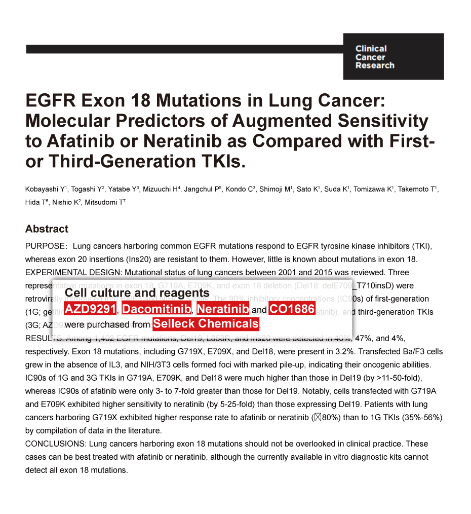 Trametinib was purchased from Selleck Chemicals
