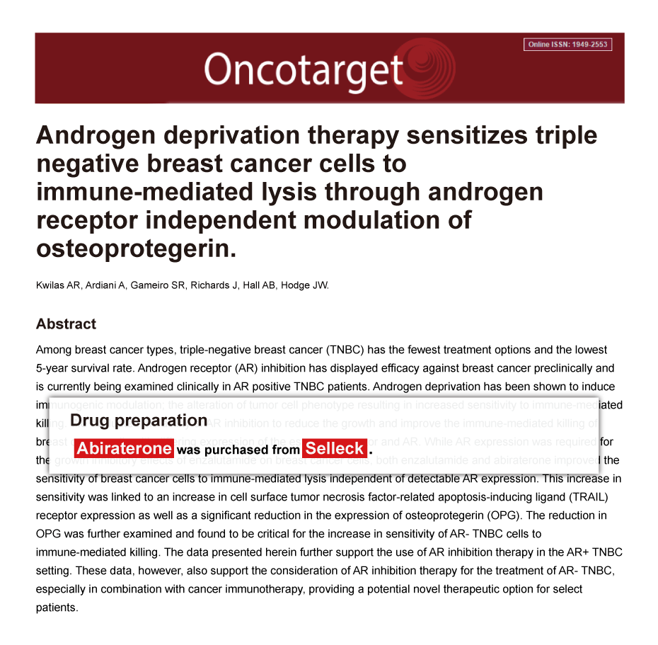 Trametinib was purchased from Selleck Chemicals