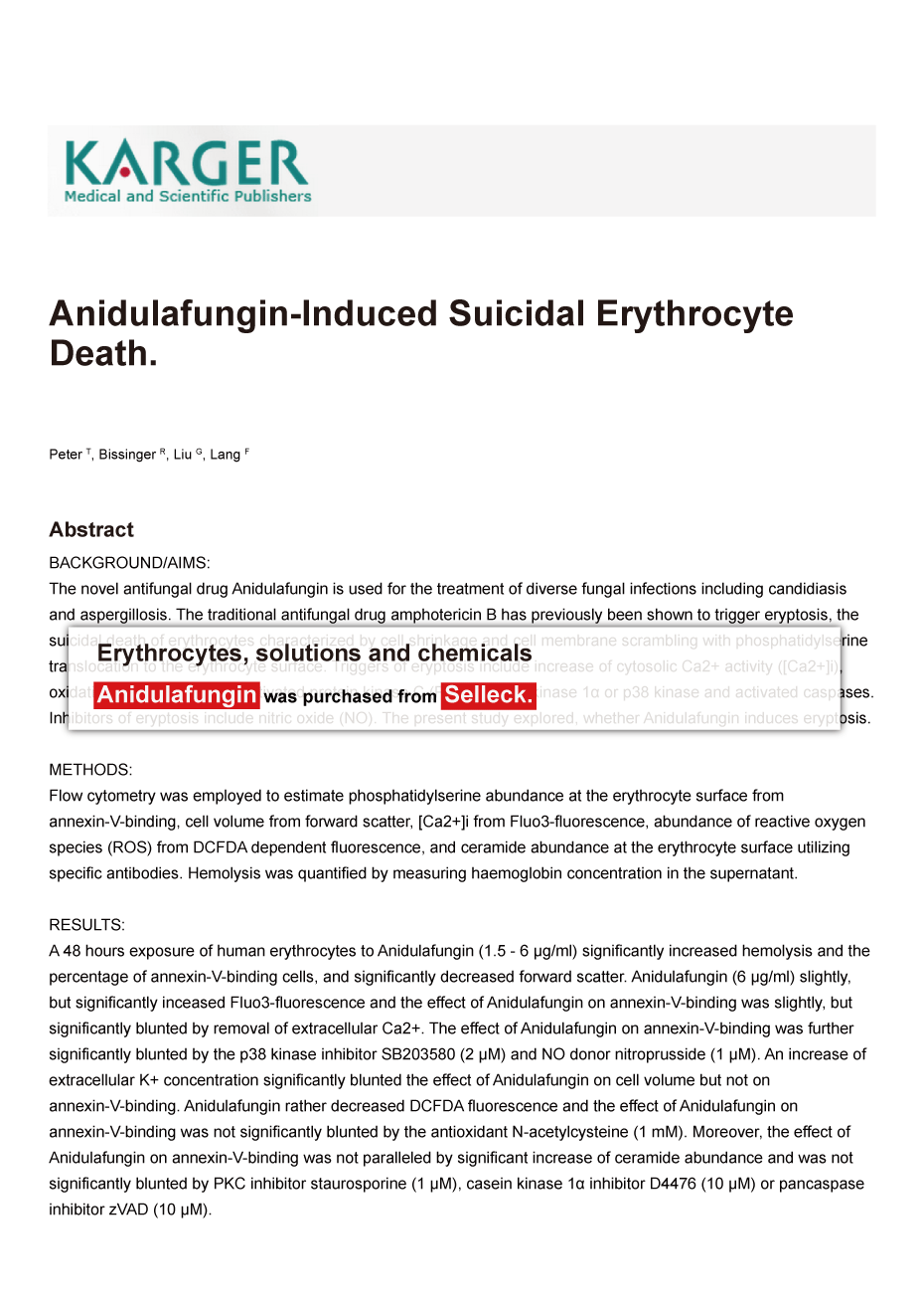 Trametinib was purchased from Selleck Chemicals