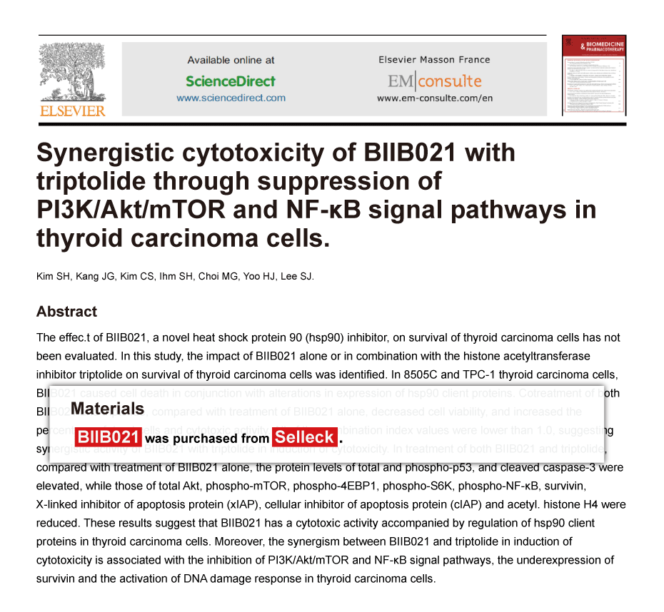 Trametinib was purchased from Selleck Chemicals