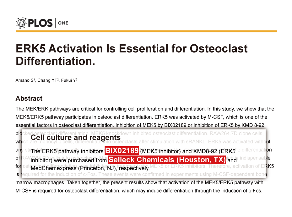 Trametinib was purchased from Selleck Chemicals