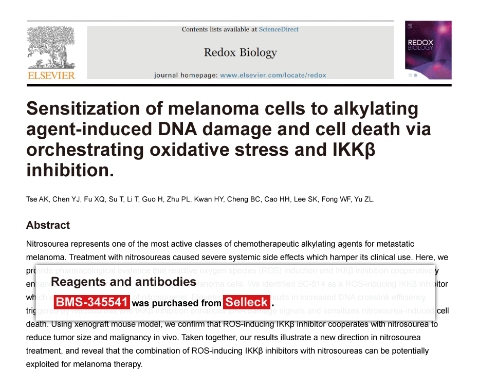 Trametinib was purchased from Selleck Chemicals