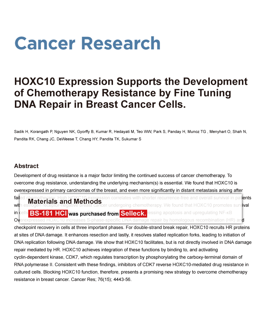 Trametinib was purchased from Selleck Chemicals