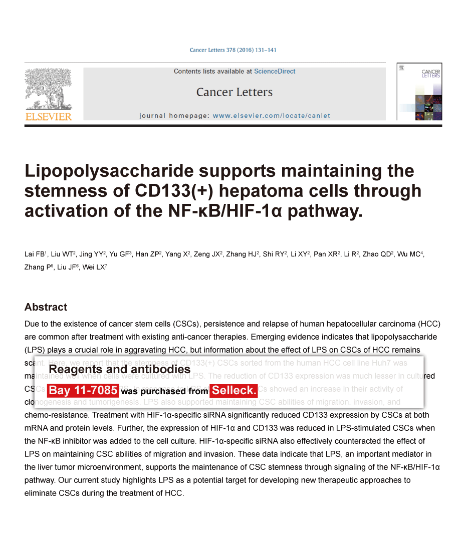 Trametinib was purchased from Selleck Chemicals