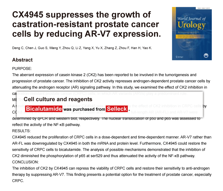 Trametinib was purchased from Selleck Chemicals