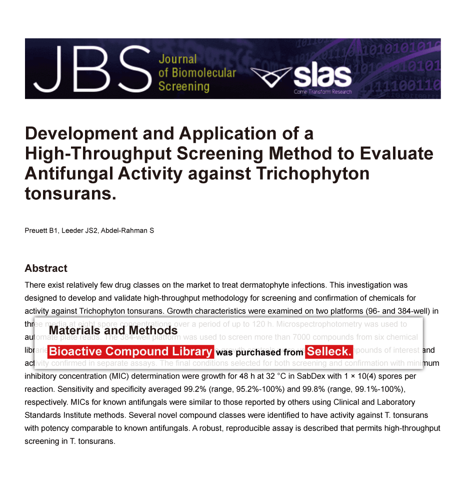Trametinib was purchased from Selleck Chemicals