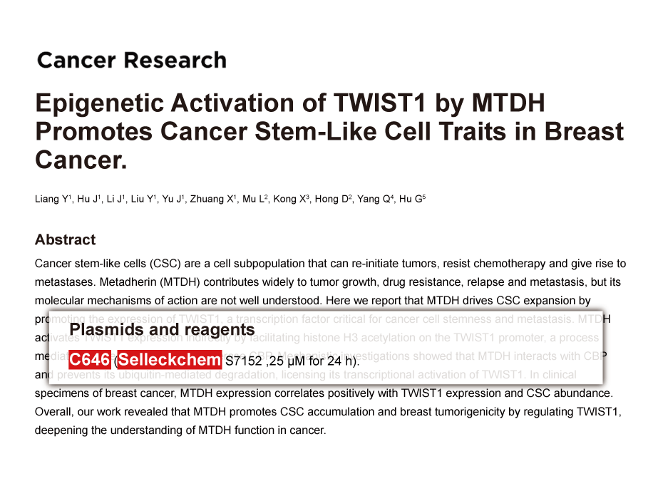 Trametinib was purchased from Selleck Chemicals
