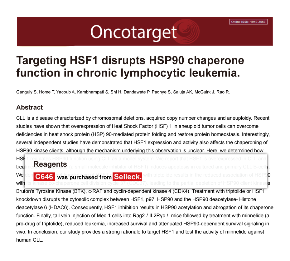 Trametinib was purchased from Selleck Chemicals