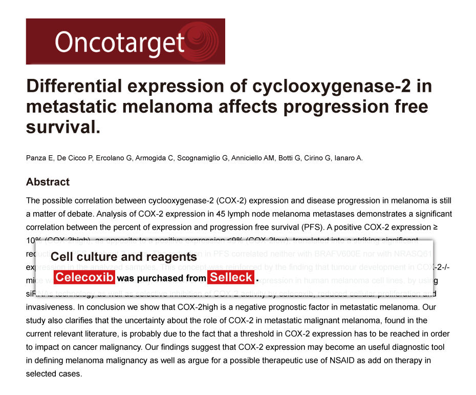 Trametinib was purchased from Selleck Chemicals