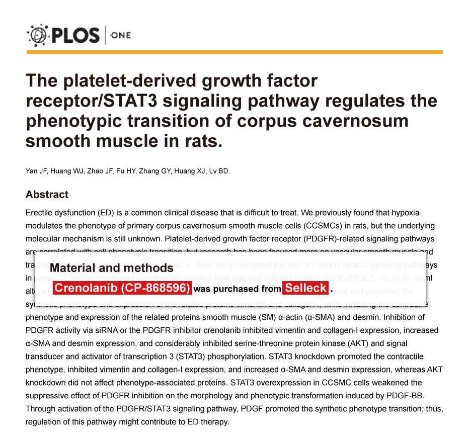 Trametinib was purchased from Selleck Chemicals