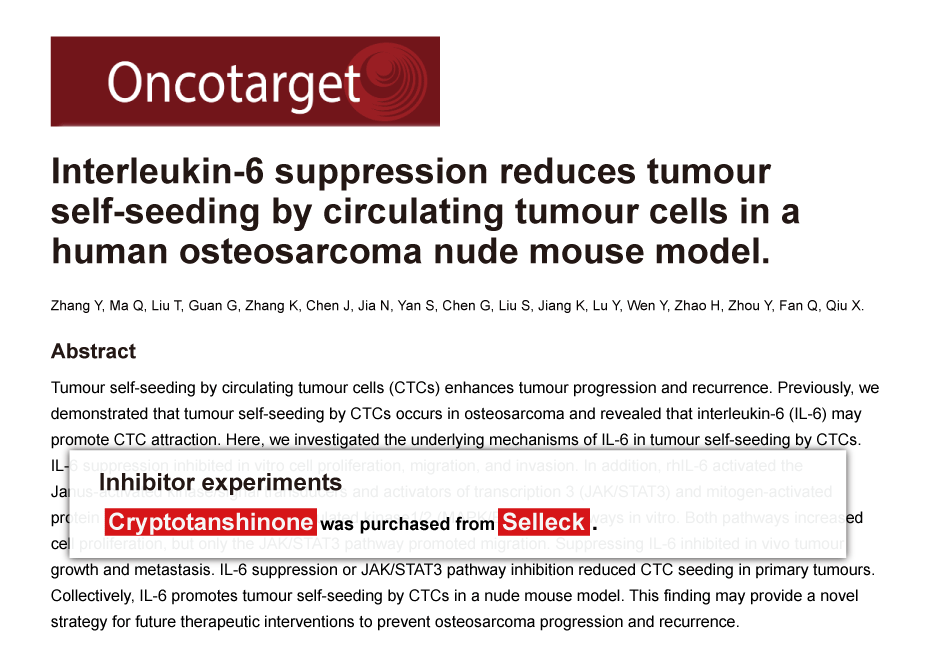 Trametinib was purchased from Selleck Chemicals