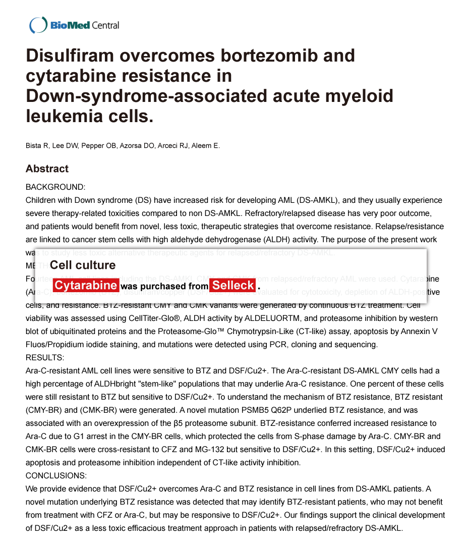 Trametinib was purchased from Selleck Chemicals