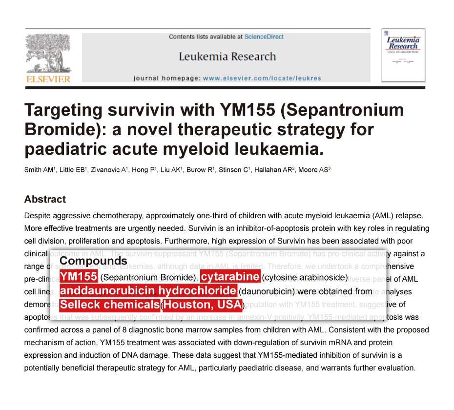 Trametinib was purchased from Selleck Chemicals