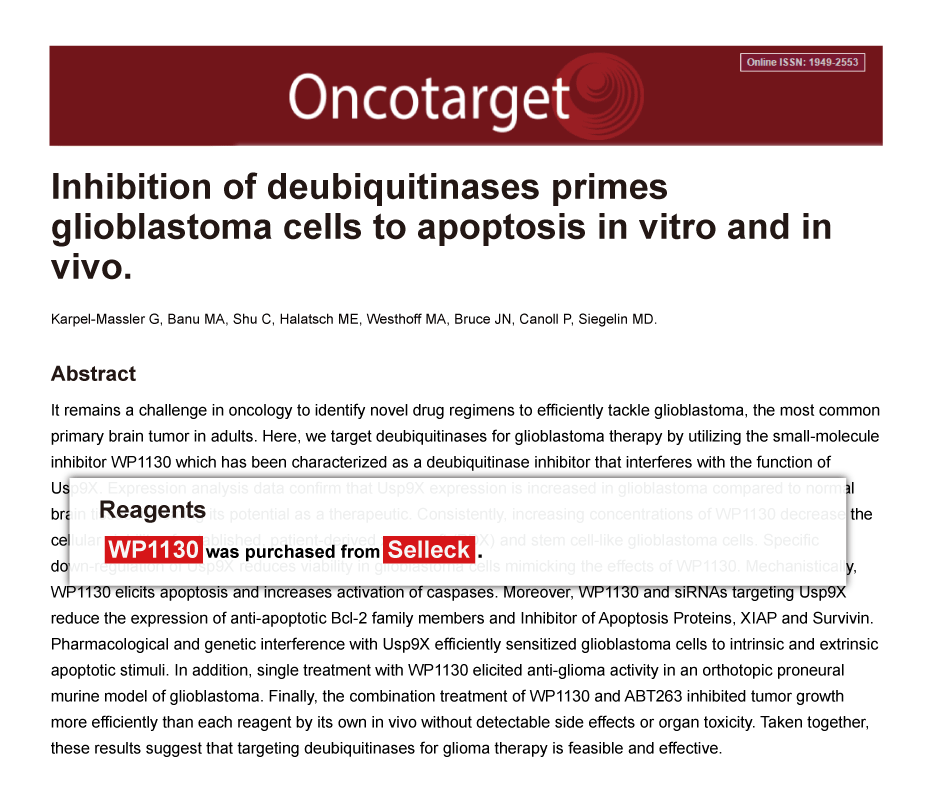 Trametinib was purchased from Selleck Chemicals