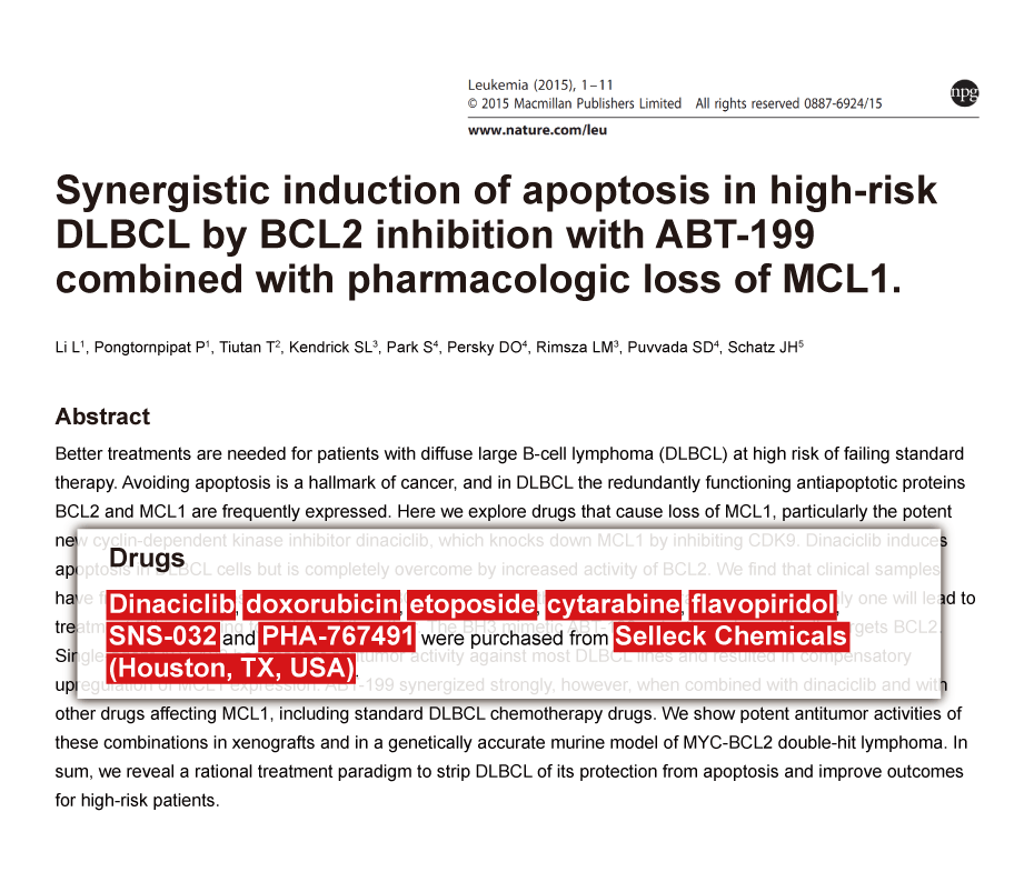 Trametinib was purchased from Selleck Chemicals