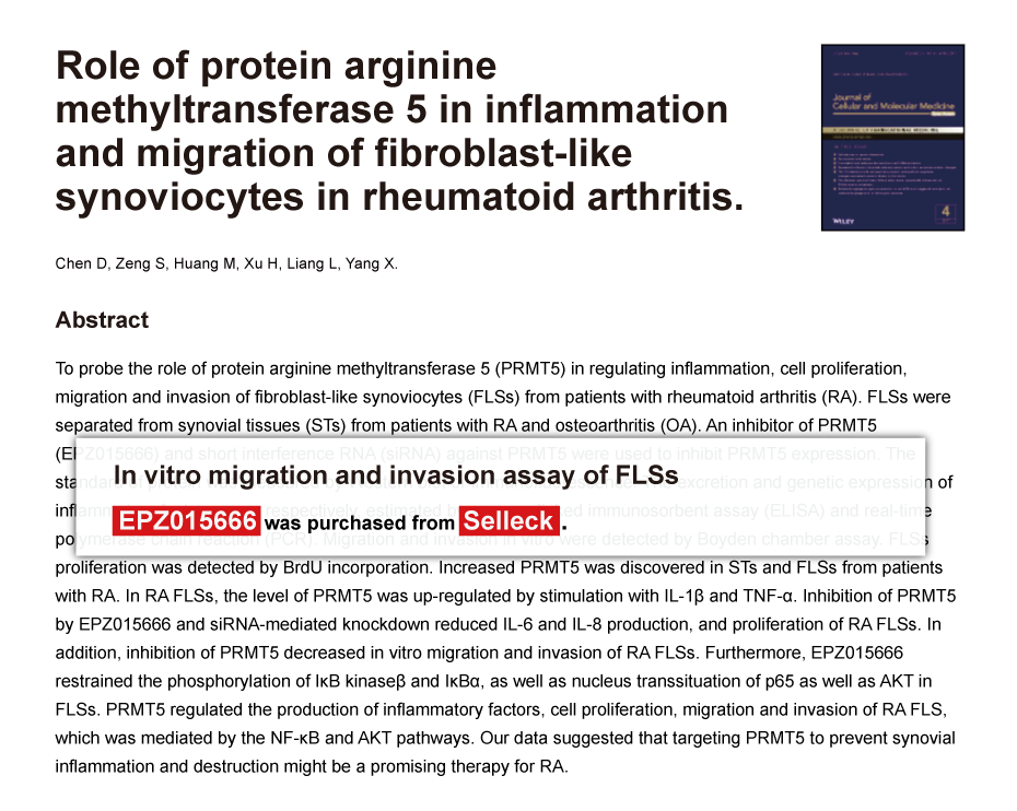 Trametinib was purchased from Selleck Chemicals