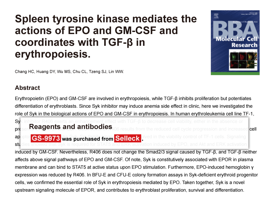 Trametinib was purchased from Selleck Chemicals