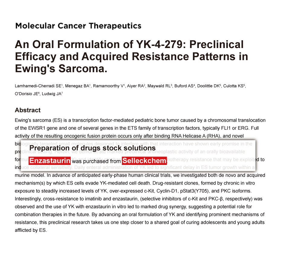 Trametinib was purchased from Selleck Chemicals