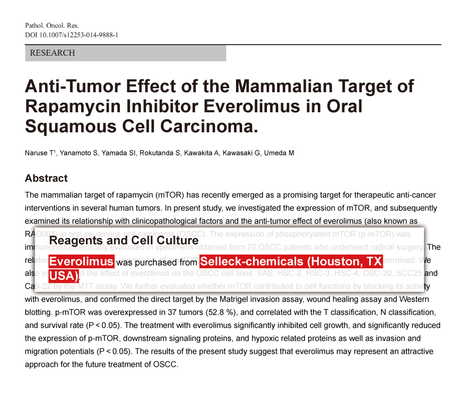Trametinib was purchased from Selleck Chemicals
