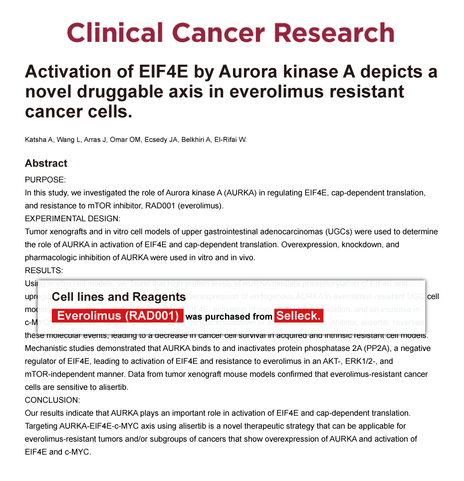 Trametinib was purchased from Selleck Chemicals