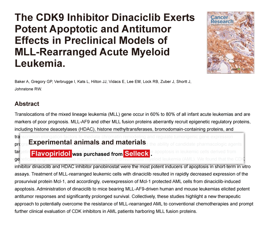 Trametinib was purchased from Selleck Chemicals