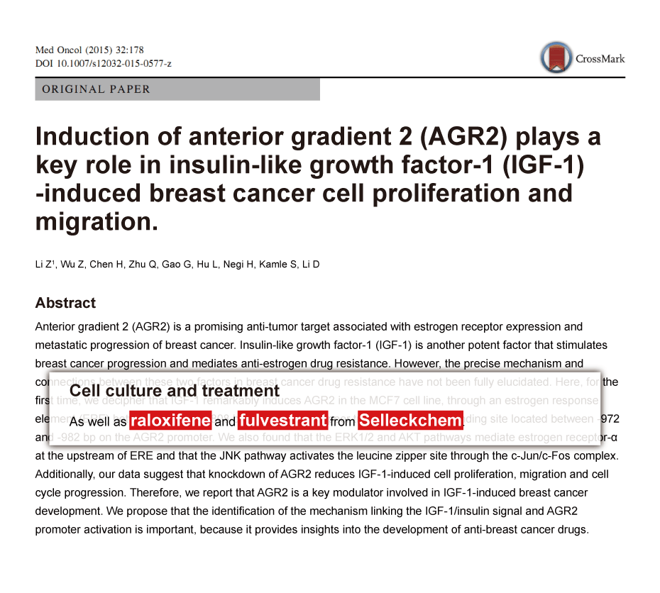 Trametinib was purchased from Selleck Chemicals