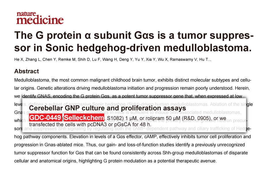 Nat Cell Biol 2014 | AZD1152 was purchased from Selleck Chemicals