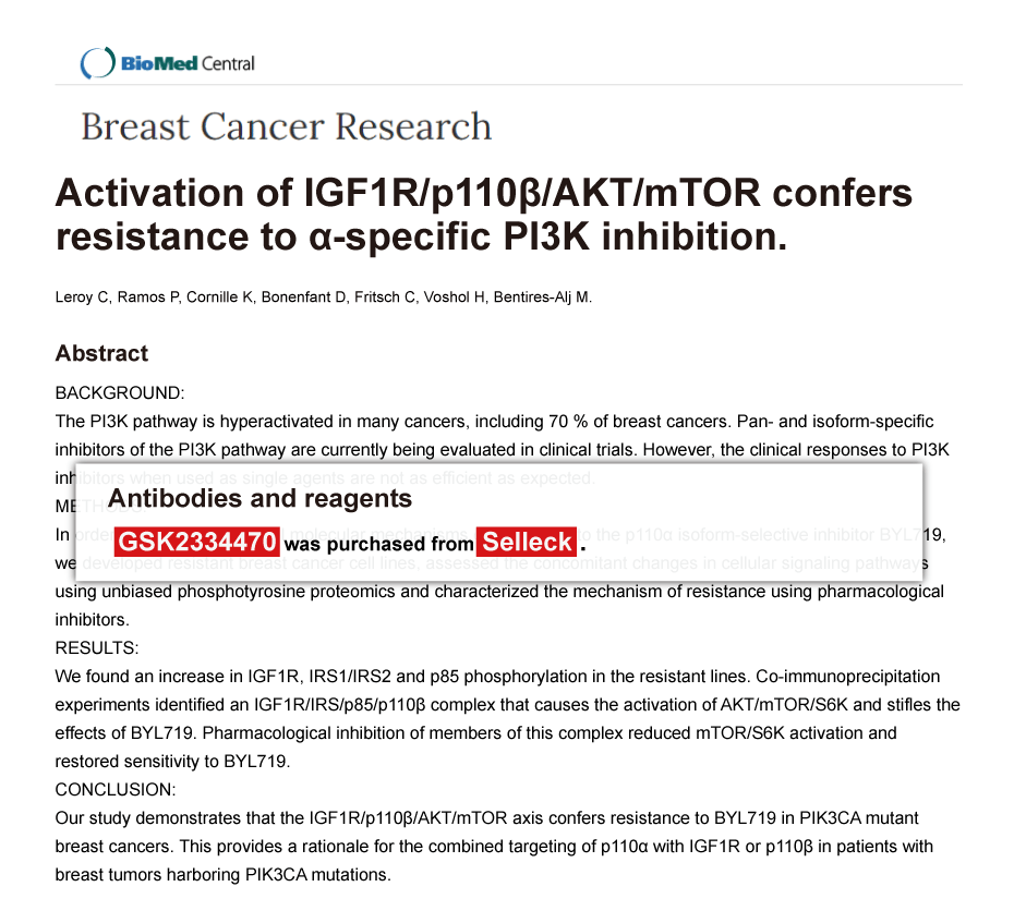 Trametinib was purchased from Selleck Chemicals