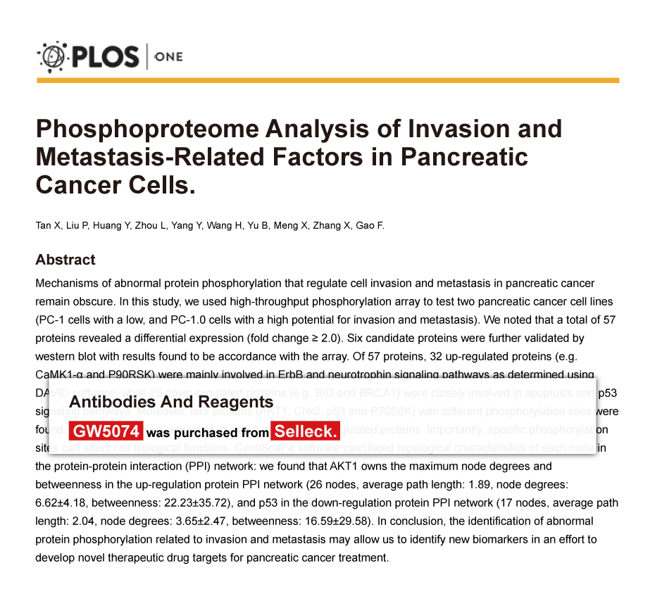 Trametinib was purchased from Selleck Chemicals