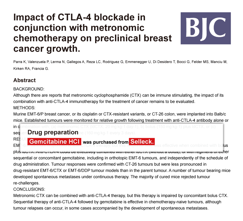 Trametinib was purchased from Selleck Chemicals