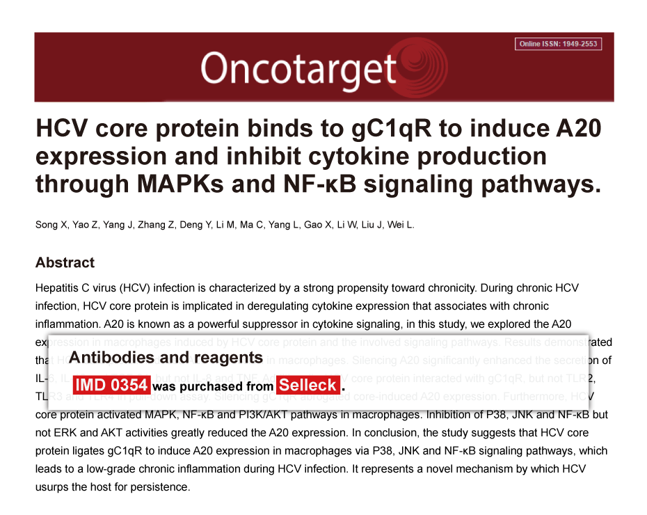 Trametinib was purchased from Selleck Chemicals