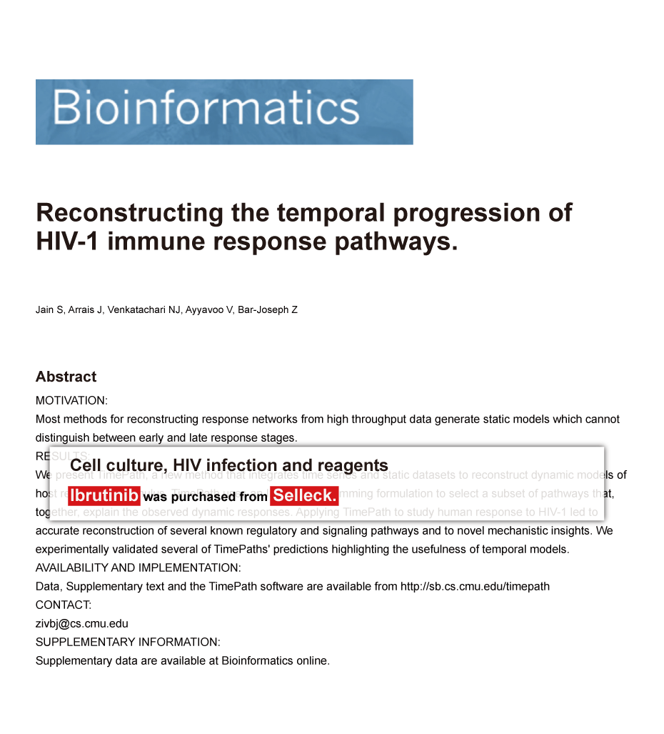 Trametinib was purchased from Selleck Chemicals