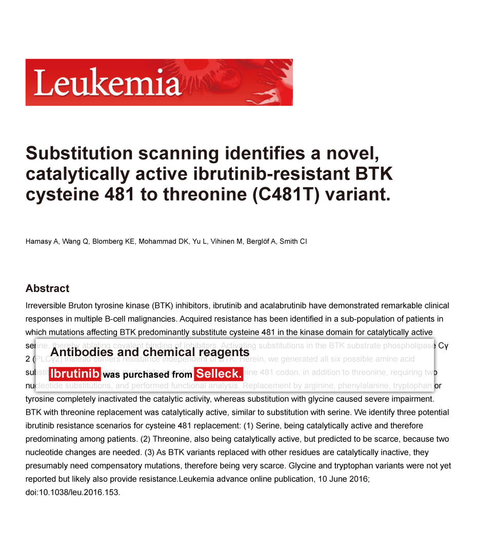 Trametinib was purchased from Selleck Chemicals