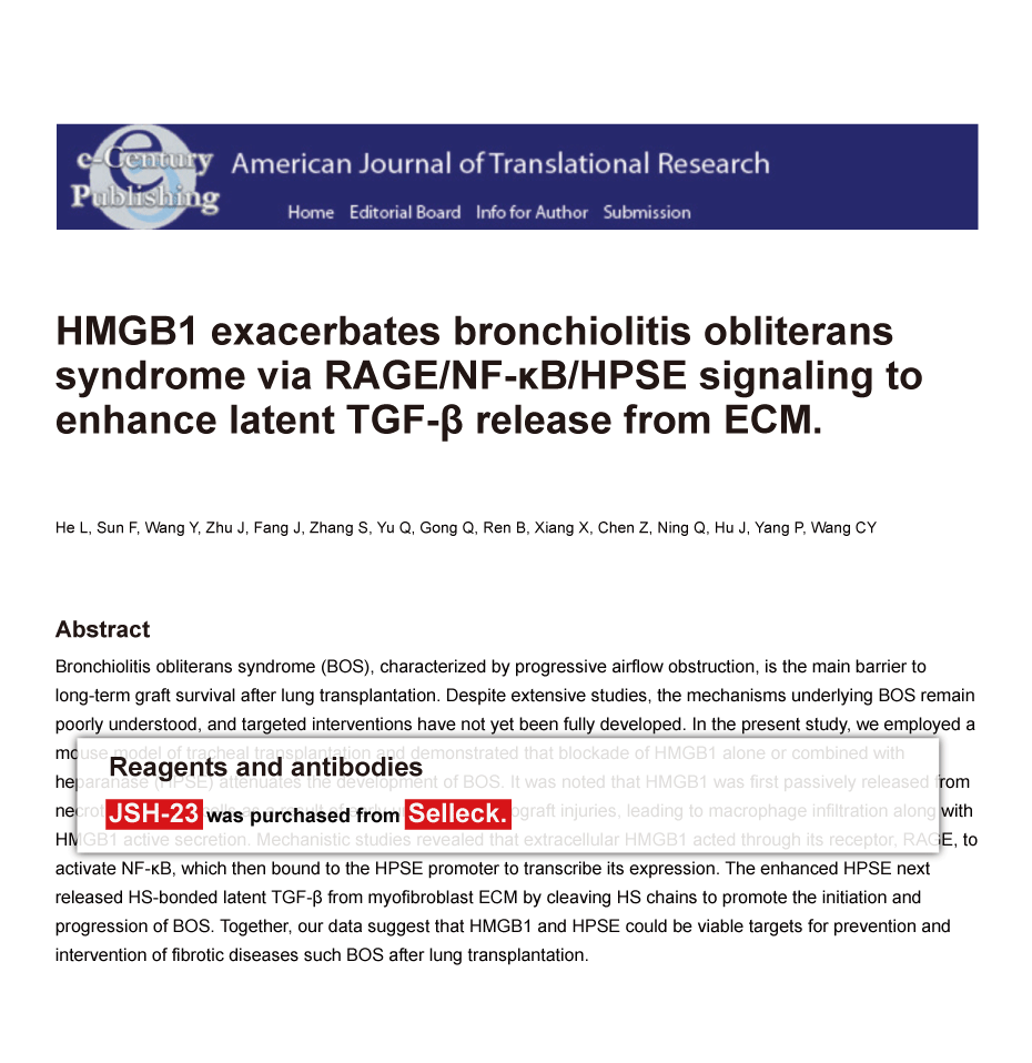 Trametinib was purchased from Selleck Chemicals