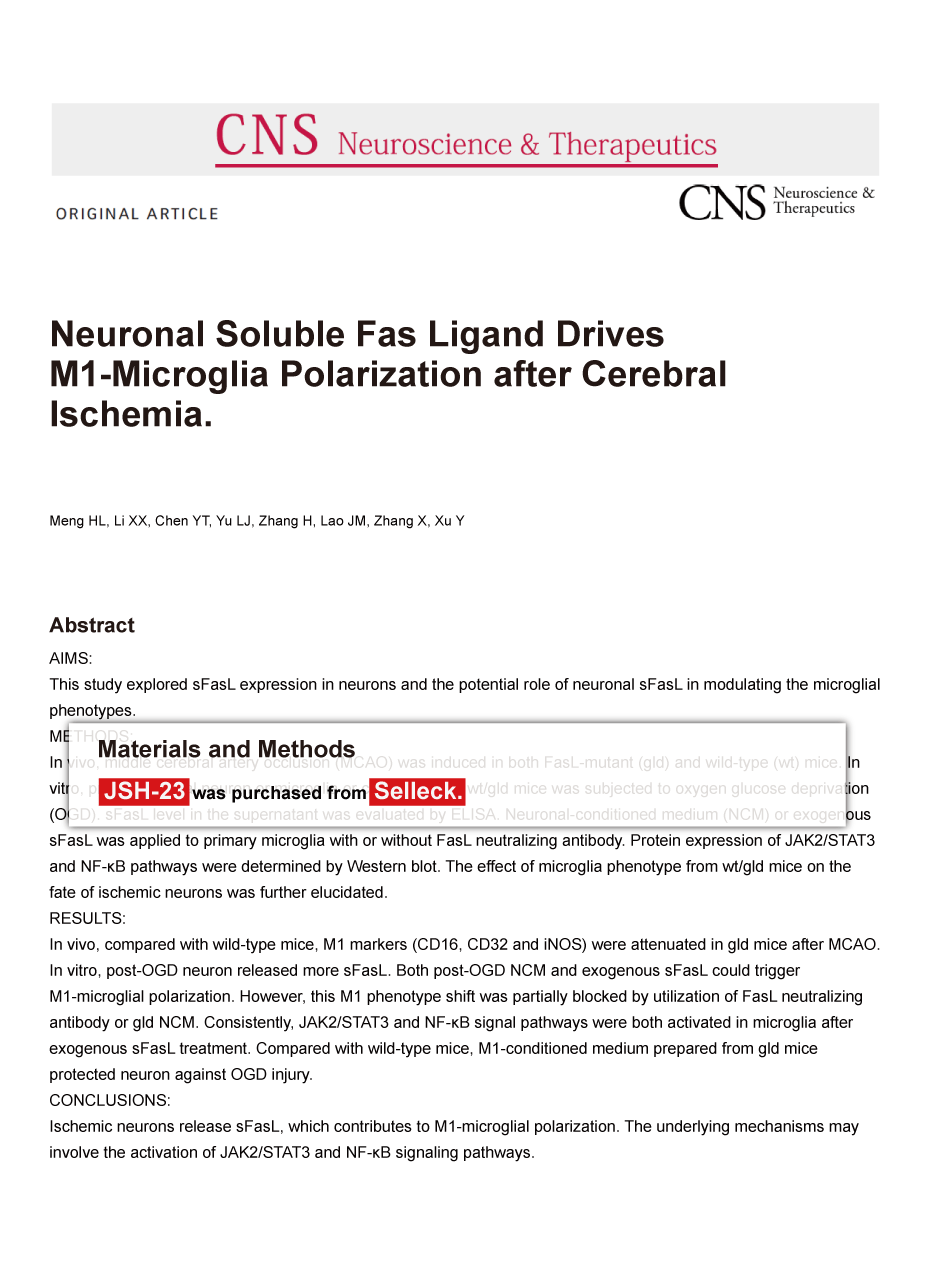 Trametinib was purchased from Selleck Chemicals
