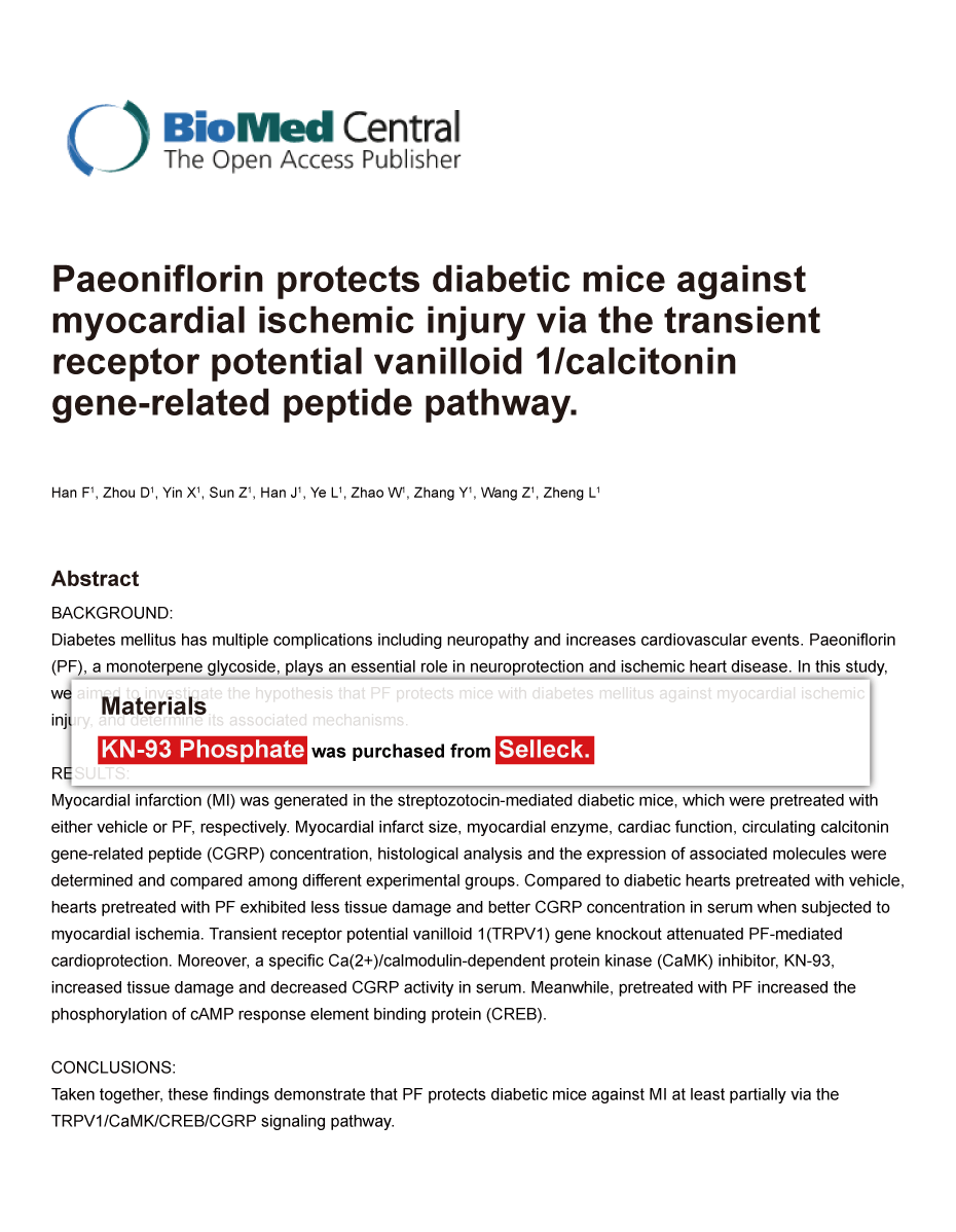 Trametinib was purchased from Selleck Chemicals