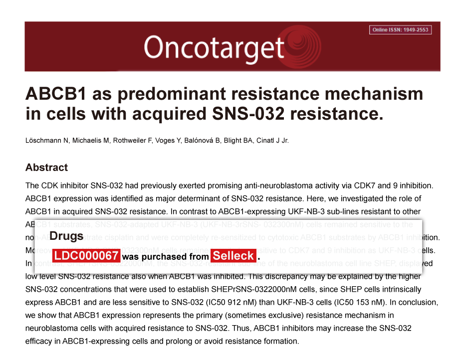 Trametinib was purchased from Selleck Chemicals