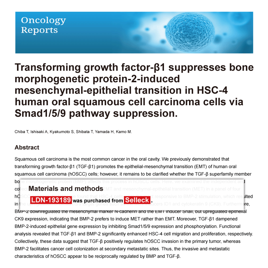 Trametinib was purchased from Selleck Chemicals