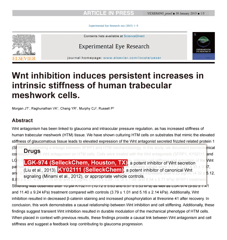 Trametinib was purchased from Selleck Chemicals