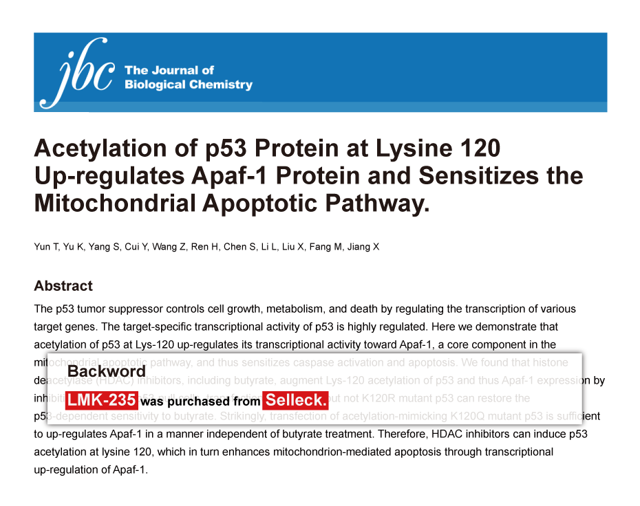 Trametinib was purchased from Selleck Chemicals