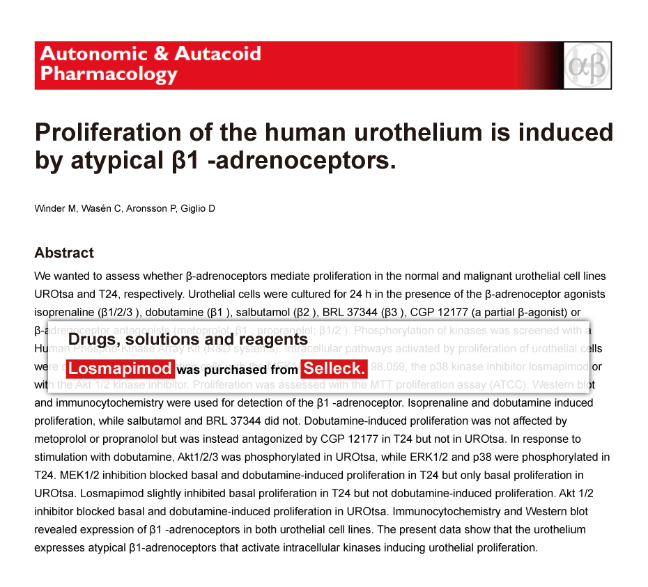 Trametinib was purchased from Selleck Chemicals