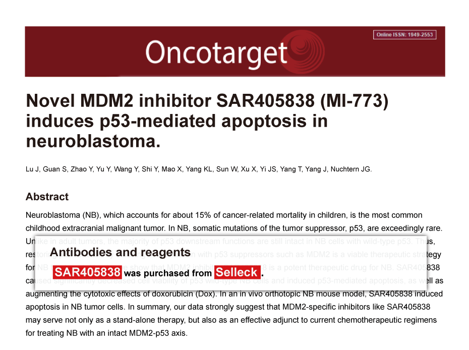 Trametinib was purchased from Selleck Chemicals